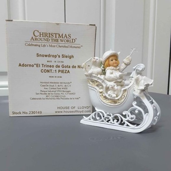 House of Lloyd - Christmas Around the World - Snow Drops Sleigh - Picture 1 of 1